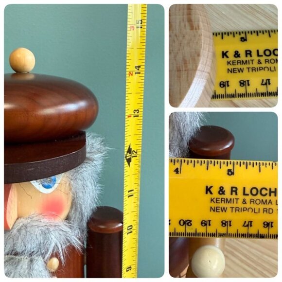 Vintage SN Seiffener Nutcracker Golfer W/ Clubs Made In Germany  Wooden Craftsma - Picture 10 of 10